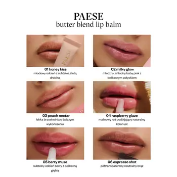Paese Butter Blend, masełkowy balsam do ust, 06 Espresso Shot, 9 ml