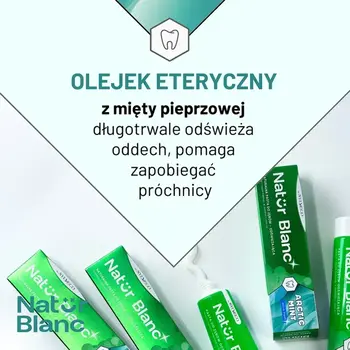 Sylveco Natur Blanc Arctic Mint, pasta do zębów odświeżająca, 100 ml