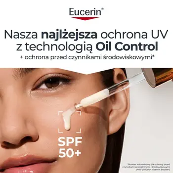 Eucerin Oil Control SPF 50+ Dry Touch, ultralekkie serum ochronne, 30 ml