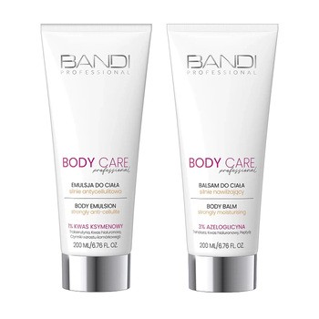 Zestaw Bandi Body Care Professional, emulsja silnie antycellulitowa, 200 ml + balsam silnie nawilżający do ciała, 200 ml