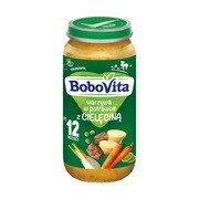 BoboVita Junior, warzywa w potrawce z cielęciną, 12 m+, 250 g        
