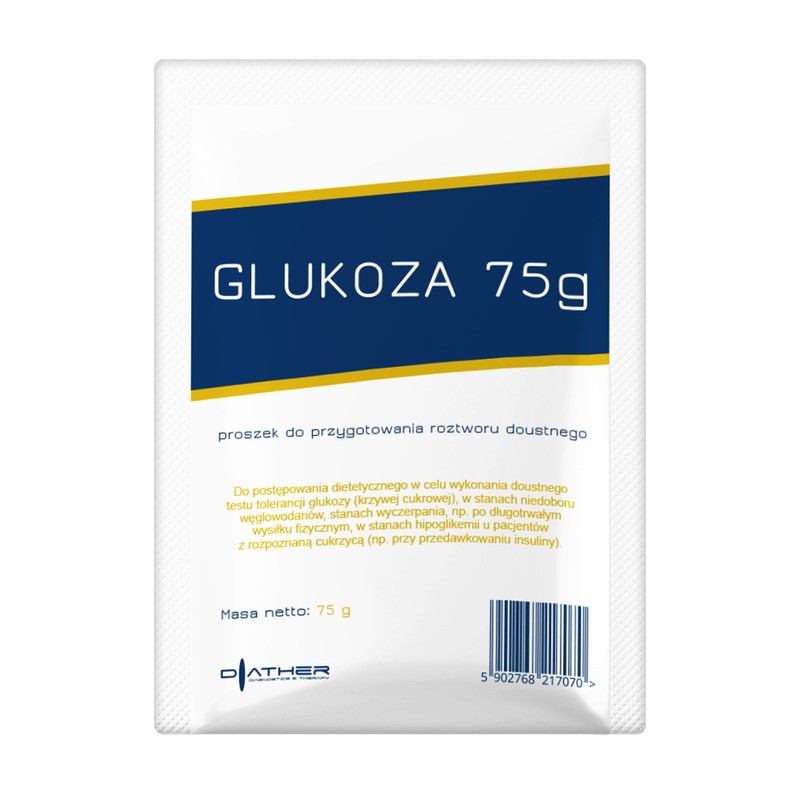 Glukoza Proszek Do Przygotowania Roztworu Doustnego 75 G 7721