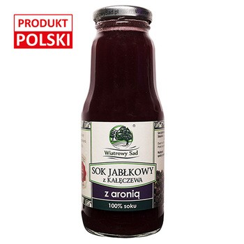 Wiatrowy Sad, sok jabłkowy z aronią, 300 ml