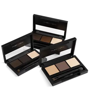Nanobrow Eyebrow Powder Kit, zestaw cieni do brwi z rozświetlaczem, Light, 4 g