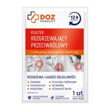DOZ PRODUCT, plaster rozgrzewający, przeciwbólowy, 1 szt.