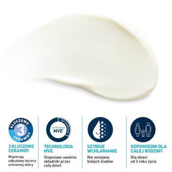 CeraVe, niewidoczny, nawilżający balsam przeciwsłoneczny SPF30, 75 ml