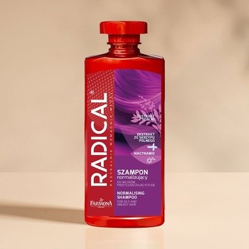Radical, szampon normalizujący do włosów przetłuszczających się, 400 ml