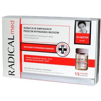 Farmona Radical Med, kuracja przeciw wypadaniu włosów dla mężczyzn, 5ml, 15 ampułek