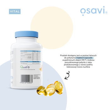 Osavi Witamina D3 4000 IU, kapsułki, 120 szt.