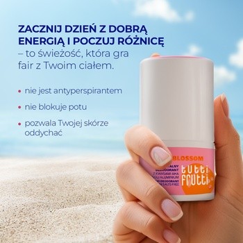 Farmona Tutti Frutti #PeachBlossom, dezodorant kwasowy AHA, bez soli aluminium, 50 ml