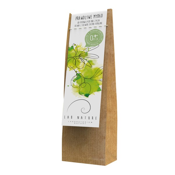 Lab Nature Lab Nature, mydło prawdziwe od pierwszych dni życia, 120 g — Składniki i ocena