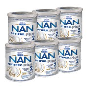 Zestaw 6x Nestle Nan Optipro Plus 2 HM-O, mleko następne dla niemowląt po 6 miesiącu, 800 g