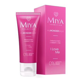 Miya Cosmetics I Love Me, odżywczy krem do twarzy z olejkiem z róży, 75 ml