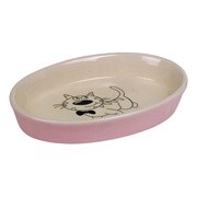 Nobby, owalna miska ceramiczna dla kota, różowo-beżowa, 120 ml, 1 szt. https://azcdn.doz.pl/image/d/product/9378a40d-scale-180x180.png