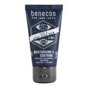 alt Benecos For Men Only, 2w1 nawilżająco-kojący balsam po goleniu, 50 ml