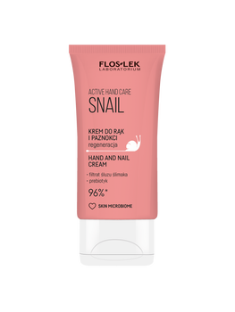 Flos-lek Zestaw Hand & Lip Duo Care Snail, krem do rąk, 50 ml + pomadka do ust, 4 g