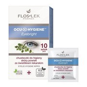 alt Flos-Lek Pharma Ocu Higiene Eyebright, chusteczki do higieny skóry powiek ze świetlikiem lekarskim, 10 szt.