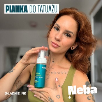 Neba, łagodzące mydło w piance do tatuażu, 150 ml