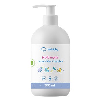 Lab4Baby, żel do mycia smoczków i butelek, 500 ml
