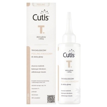 Cutis T, Trychologiczny peeling kwasowy do skóry głowy, 100 ml