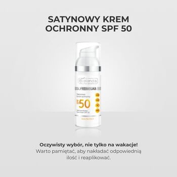 Bielenda Professional SupremeLab, satynowym krem ochronny SPF 50, 50 ml
