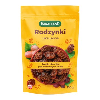 Bakalland, rodzynki luksusowe, 100 g