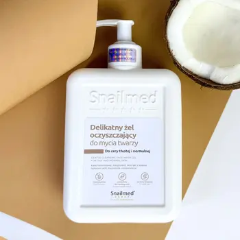 Snailmed, delikatny żel oczyszczający do mycia twarzy, dla cery tłustej i normalnej, 320 ml