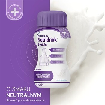 Zestaw 2x Nutridrink Protein, smak neutralny, płyn, 4 x 125 ml