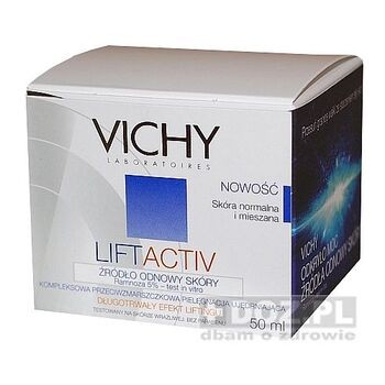 Vichy Liftactiv, krem przeciwzmarszczkowy do cery normalnej i mieszana, 50ml