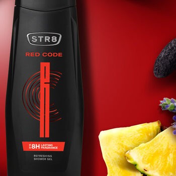 STR8 Red Code, odświeżający żel pod prysznic, 400 ml