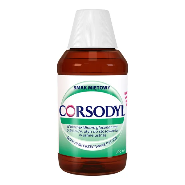 Corsodyl 0,2% płyn do płukania jamy ustnej 300 ml [GLAXOSMITHKLINE]