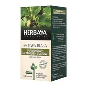 Herbaya Morwa biała Prawidłowy Metabolizm Cukrów, kapsułki, 60 szt.