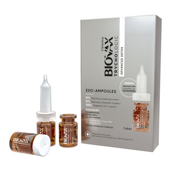 L'biotica Biovax Trychologic Advanced Detox, kuracja detoksykująca do włosów, 7 x 5 ml
