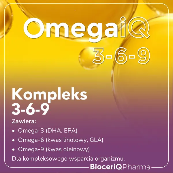 Омега-3-6-9 BioceriQ OmegaiQ 1200 мг, 90 мягких капсул — фото 3