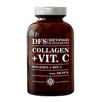 Diet-Food Supplements Collagen + Vit. C, kapsułki, 200 szt.