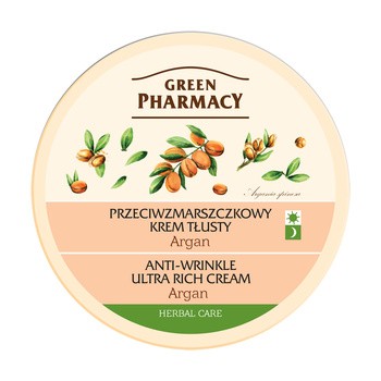 Green Pharmacy, przeciwzmarszczkowy krem tłusty, argan, 150 ml