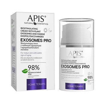 Apis Exosomes Pro, biostymulujący krem z roślinnymi egzosomami i egzopolisacharydami morskimi, 50 ml