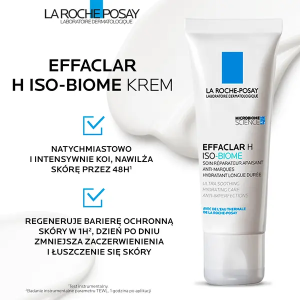 Набор La Roche-Posay Effaclar H Iso-Biome: увлажняющий крем для лица 40 мл и очищающий крем 390 мл — фото 8