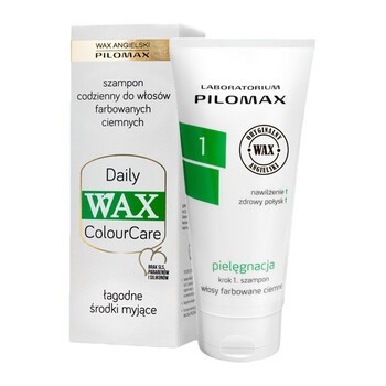 WAX ang PILOMAX PIELĘGNACJA krok 1, szampon, włosy farbowane, ciemne, 200 ml
