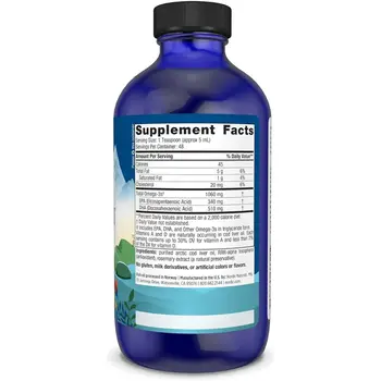 Arctic Cod Liver Oil 1060 mg Unflavored, płyn, 237 ml