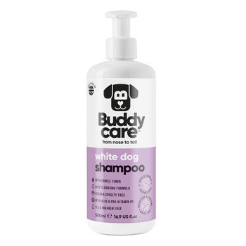 Buddycare, szampon dla psów, biały pies, 500 ml