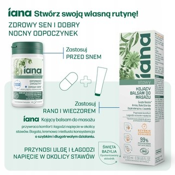 Iana Stawy Odporność Chrząstki + Zdrowy sen, tabletki, 60 szt.