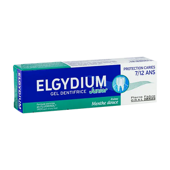 Elgydium Junior, pasta do zębów dla dzieci 7-12 lat, łagodna mięta, 50 ml