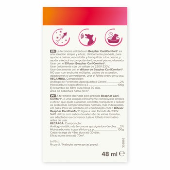 Beaphar CaniComfort Pies, wkład uzupełniający do dyfuzora, 48 ml