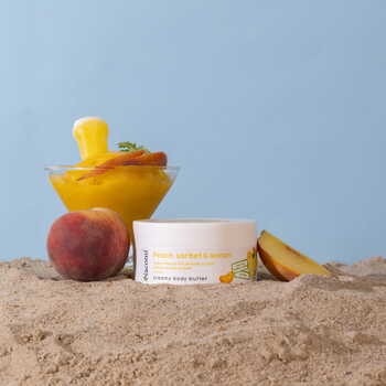 Nacomi, masło do ciała o zapachu brzoskwiniowego sorbetu z cytryną, 100 ml