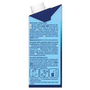 Bebilon Junior, gotowa do picia wzbogacona formuła na bazie mleka, od 2. do 6. roku życia, 200 ml