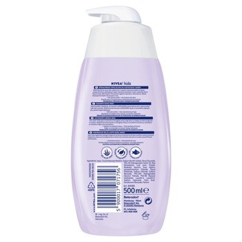 Nivea Kids, żel do mycia ciała i włosów 2w1, zapach owocowych żelków, 500ml