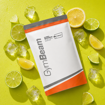 GymBeam Creapure Monohydrat kreatyny, proszek, smak cytryna-limonka, 250 g