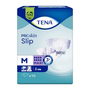 TENA ProSkin Slip Maxi, pieluchomajtki, rozmiar M, 10 szt.