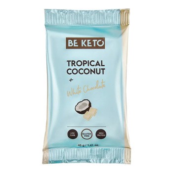 BeKeto, baton keto, kokos & biała czekolada, 40 g